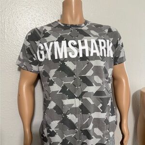 Gymshark Urban Camo Tee with Bold White Logo
